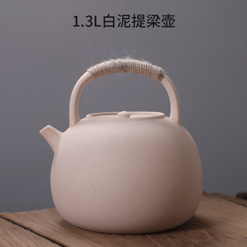Japanese white clay handmade charcoal stove tea stove boiling water shell