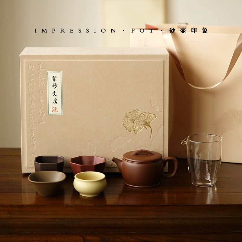 A pot of four cups a fair gift set Xi Shi/Joy/Column Foundation/Han Wa 170-220cc