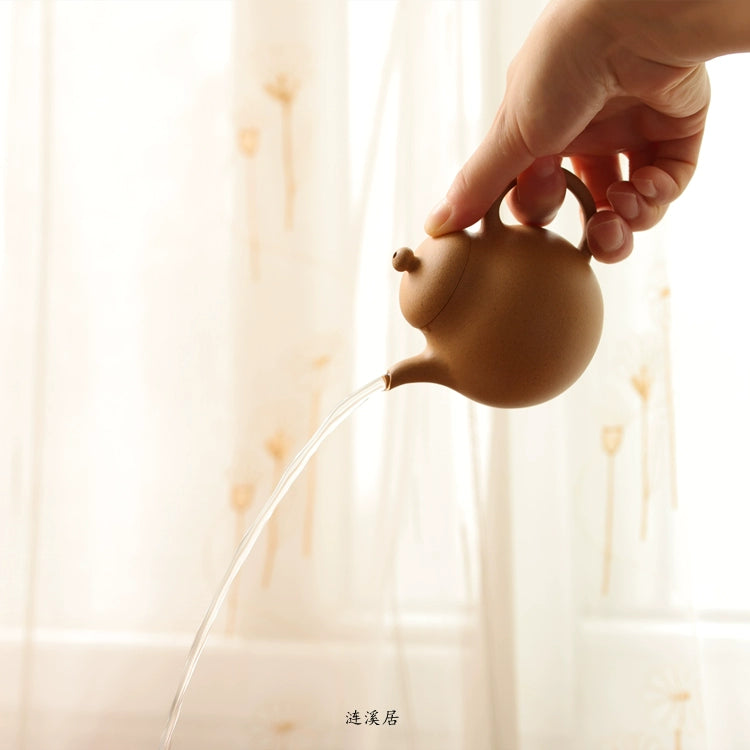 Purple clay pot mini pear water good traditional craft