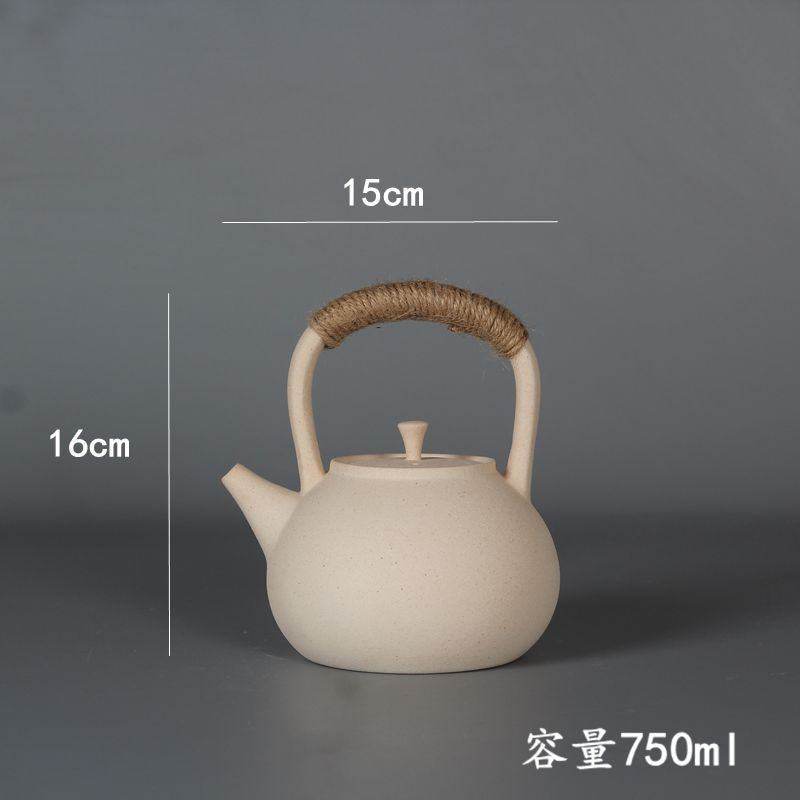 Japanese white clay handmade charcoal stove tea stove boiling water shell