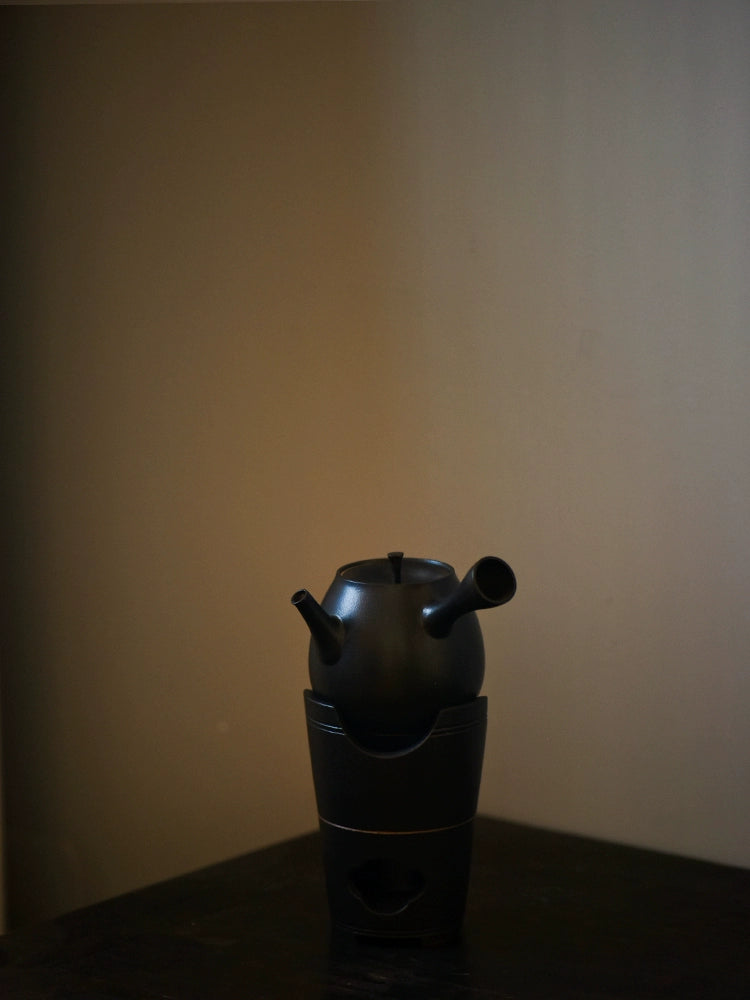 Small side handle pot white pottery teapot electric pottery stove boiling water shell