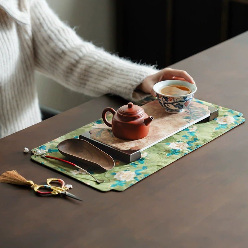 Handmade purple clay pot tea set × Walnut ore tea tray Women's kung fu tea set tea tray set