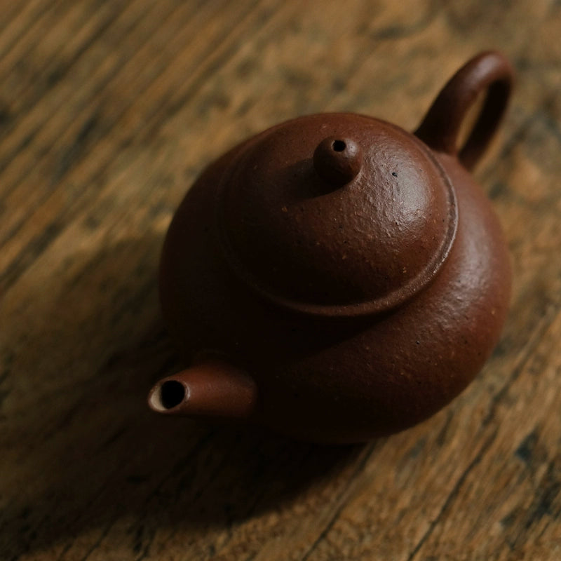 70cc coarse sand old red clay purple clay teapot Yixing raw ore handmade teapot