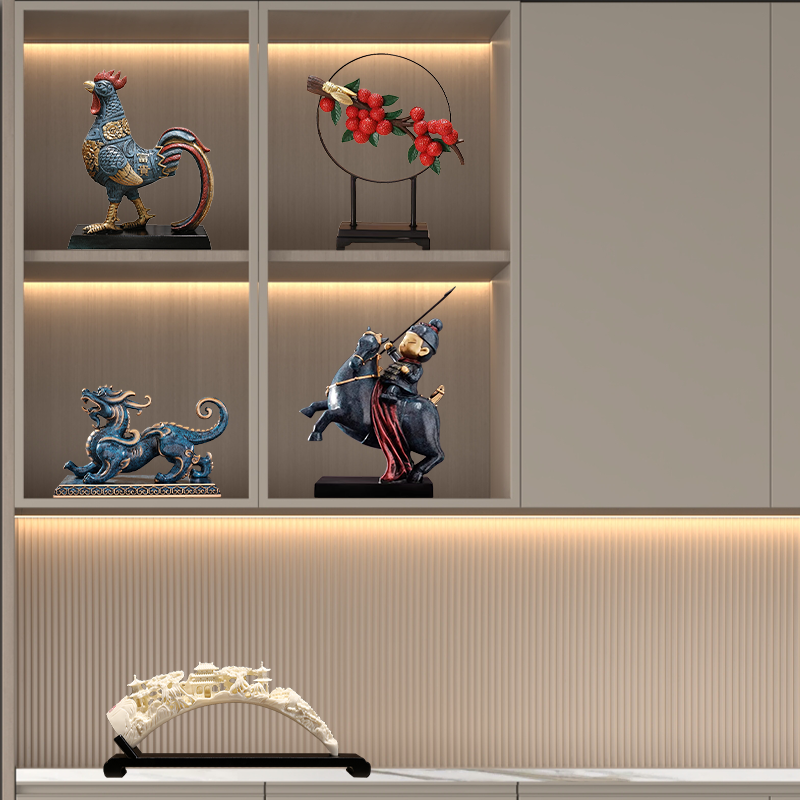 Fat terracotta warriors decoration office TV wine cabinet Wenchuang Xi'an souvenir living room porch crafts