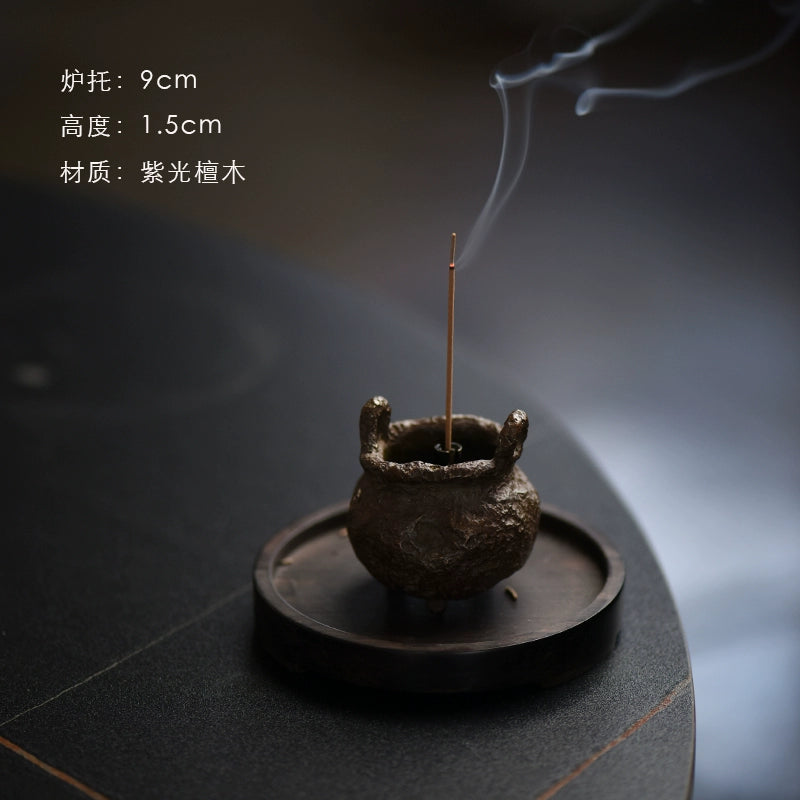 Copper incense burner Chinese retro incense burner decoration incense holder