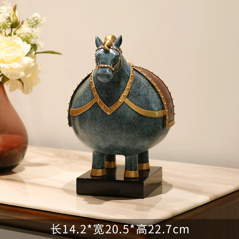 Fat terracotta warriors decoration office TV wine cabinet Wenchuang Xi'an souvenir living room porch crafts