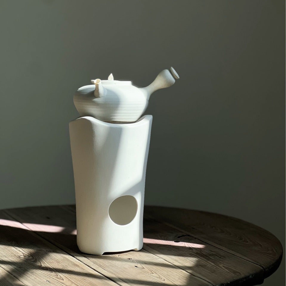 Japanese handmade tea white peat stove tea stove wood charcoal stove water shell