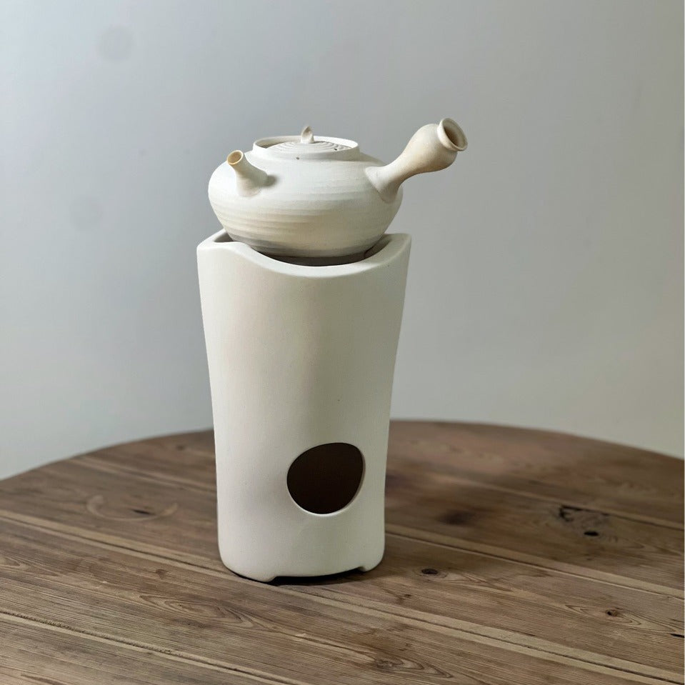 Japanese handmade tea white peat stove tea stove wood charcoal stove water shell