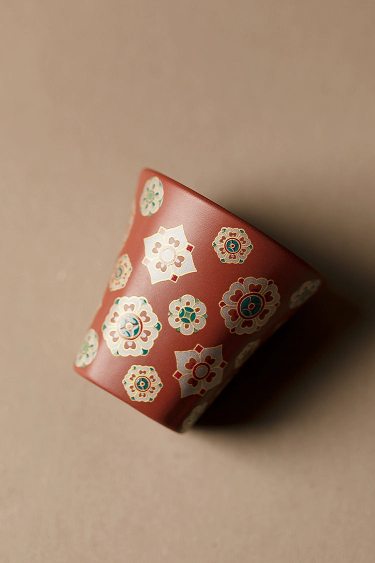 Raw ore red clay purple sand master cup kungfu tea set single tea cup household living room tea table tea cup