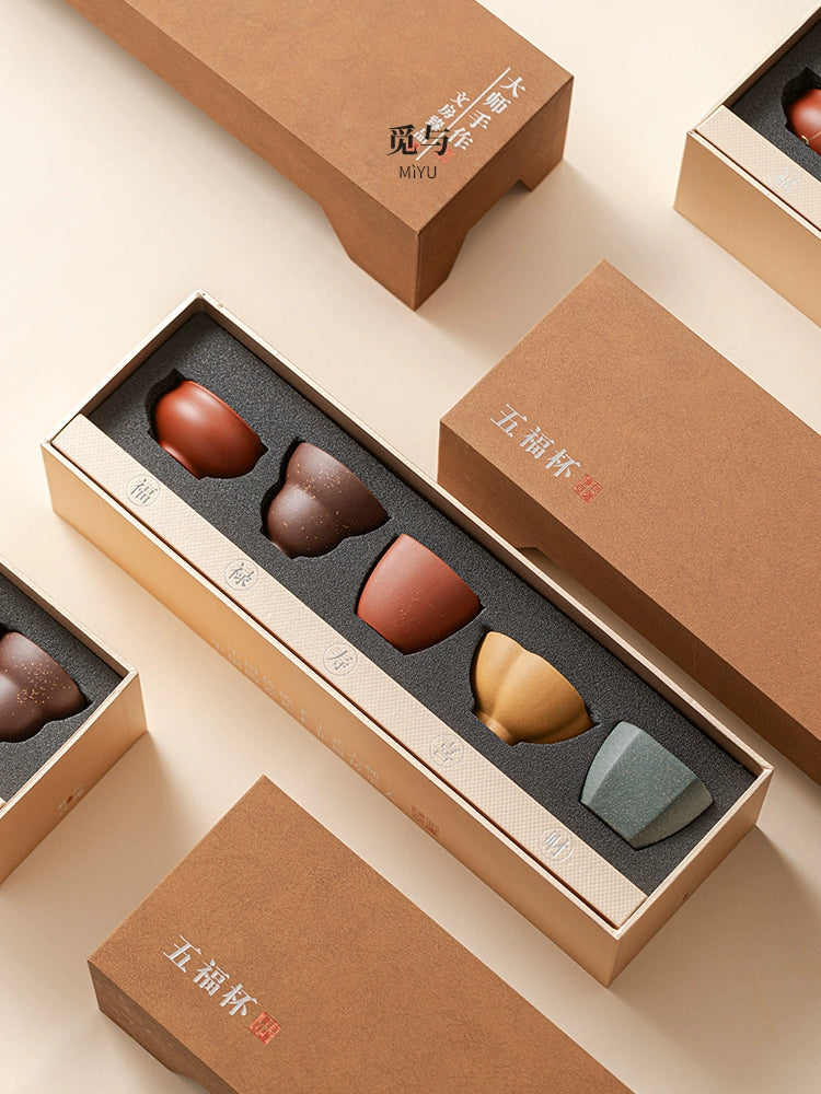 Purple sand five-fu cup master tea cup