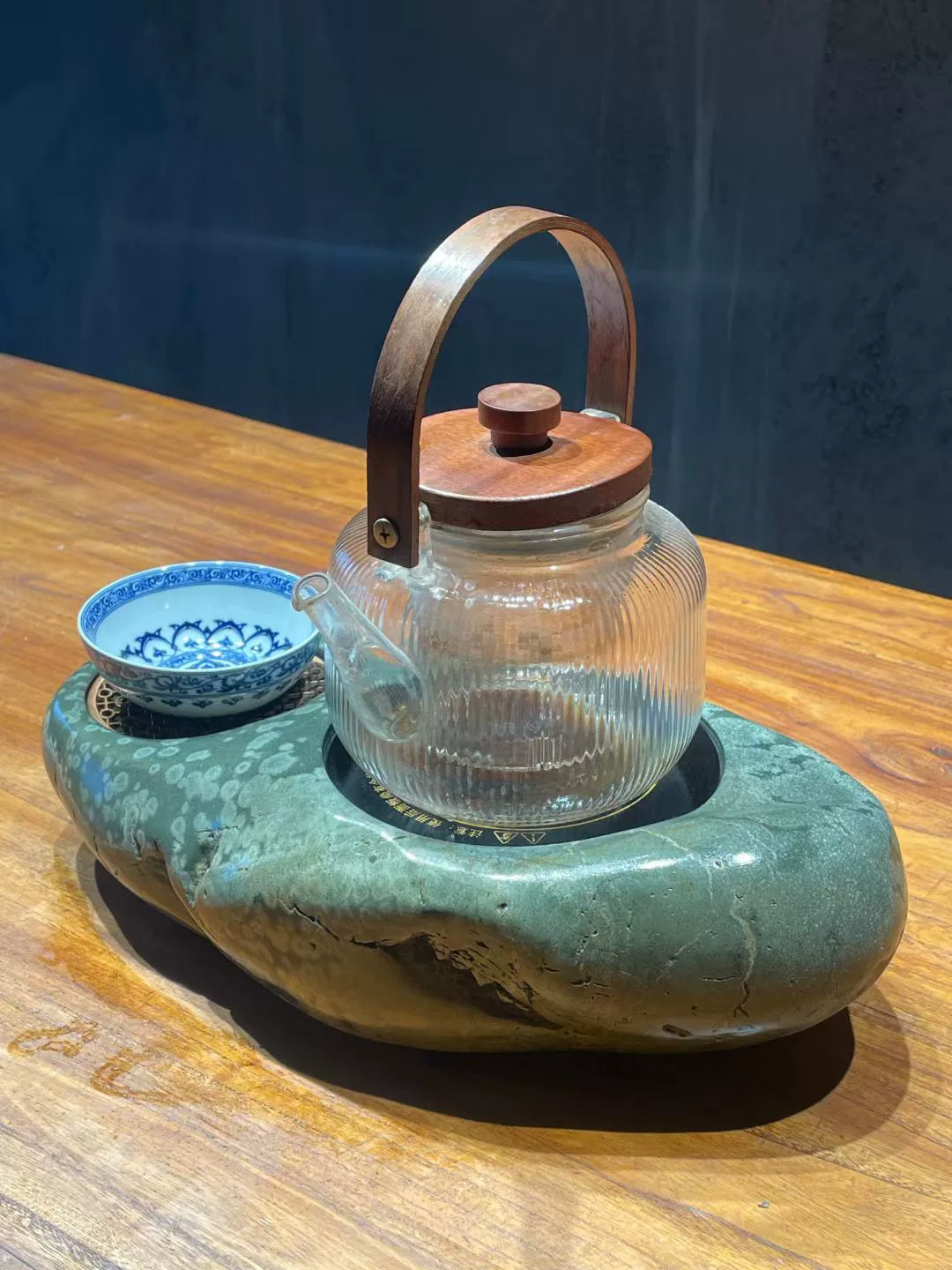 Natural Hand-Made Pebble Ceramic Electric Tea Stove – Mini Stone Tea Maker