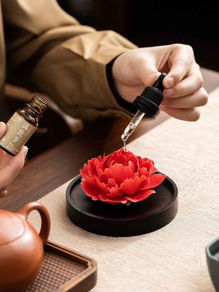 National color incense blessing set tea set | A pot of four glasses × aromatherapy essential oils