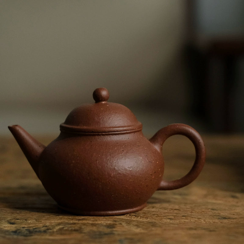 70cc coarse sand old red clay purple clay teapot Yixing raw ore handmade teapot