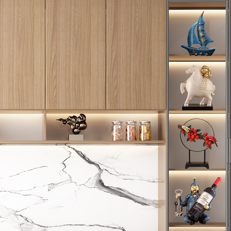 Fat terracotta warriors decoration office TV wine cabinet Wenchuang Xi'an souvenir living room porch crafts