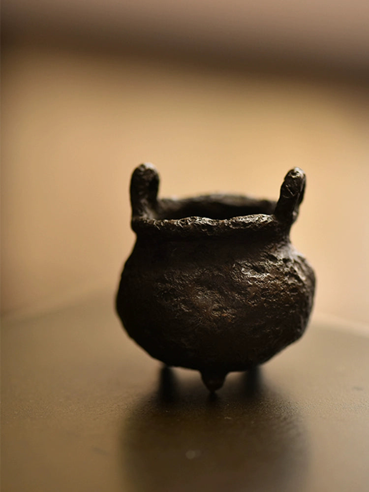 Copper incense burner Chinese retro incense burner decoration incense holder