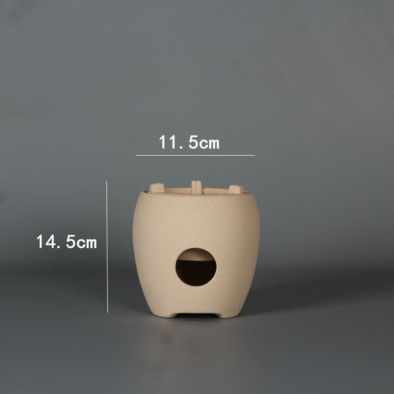 Japanese white clay handmade charcoal stove tea stove boiling water shell