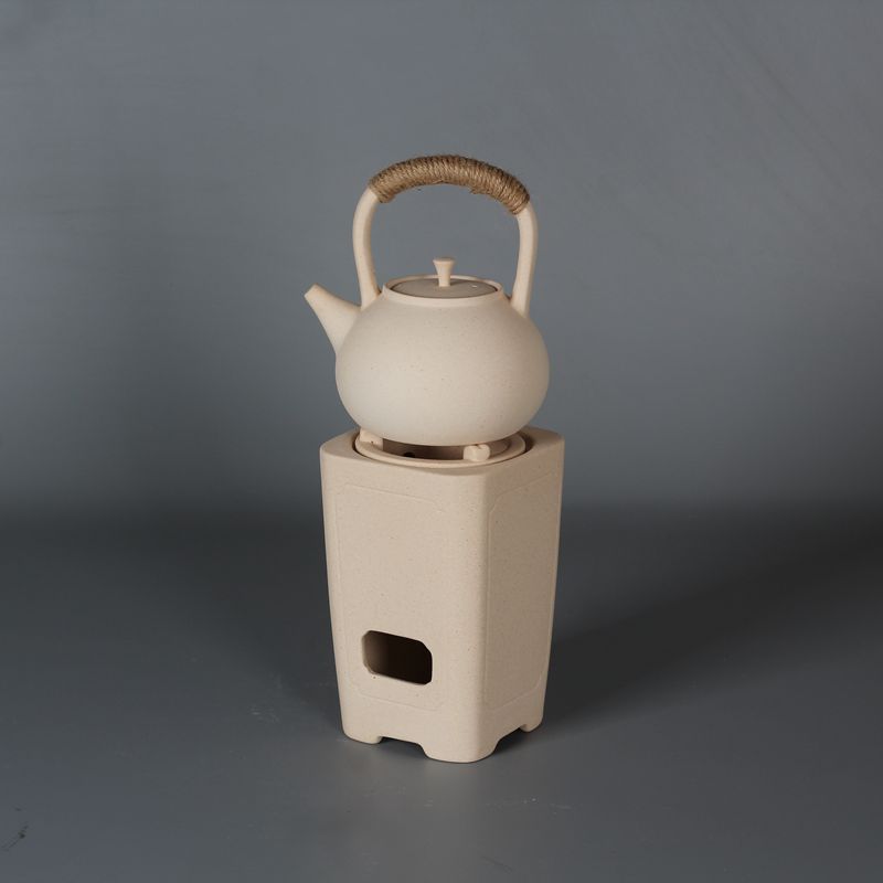 Japanese white clay handmade charcoal stove tea stove boiling water shell