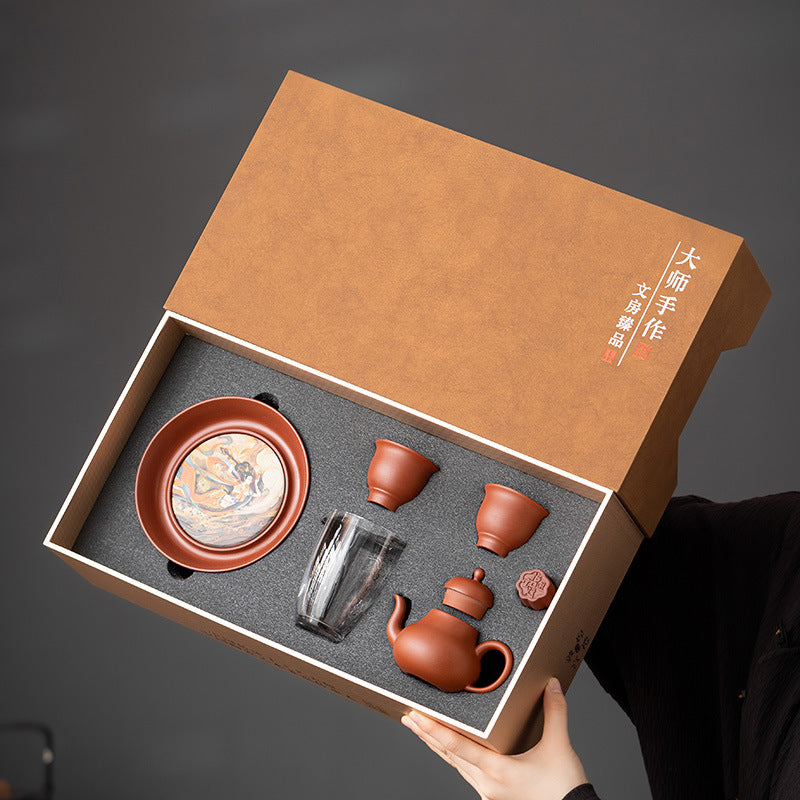 Purple clay pot tea set   Teapot Kung Fu Tea Set