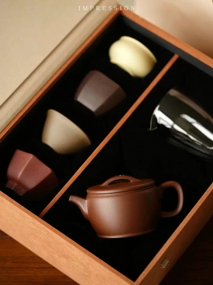 A pot of four cups a fair gift set Xi Shi/Joy/Column Foundation/Han Wa 170-220cc