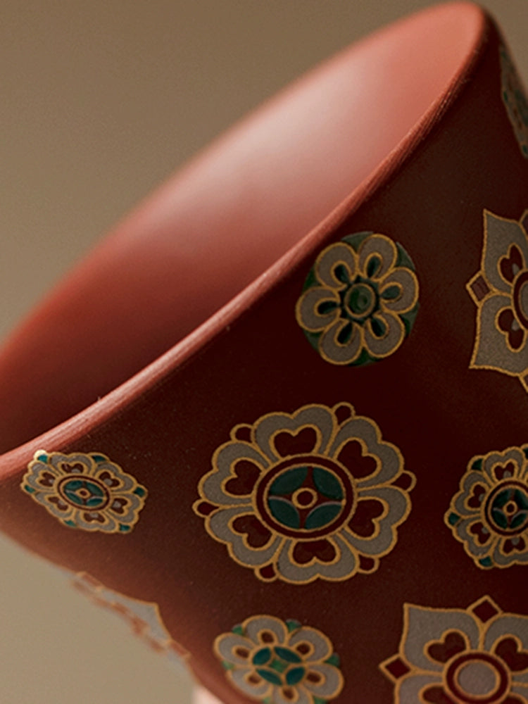 Raw ore red clay purple sand master cup kungfu tea set single tea cup household living room tea table tea cup