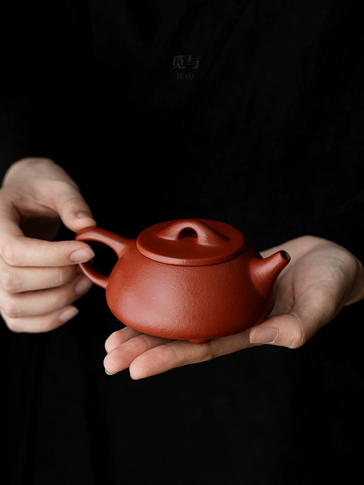 High-end purple sand tea set with gifts