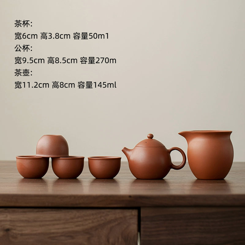 Yixing pure handmade purple clay pot small capacity teapot