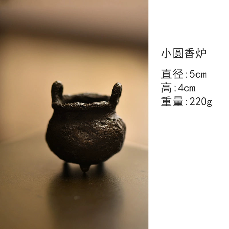 Copper incense burner Chinese retro incense burner decoration incense holder