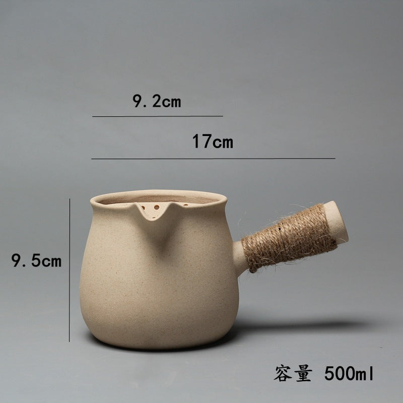 Japanese white clay handmade charcoal stove tea stove boiling water shell