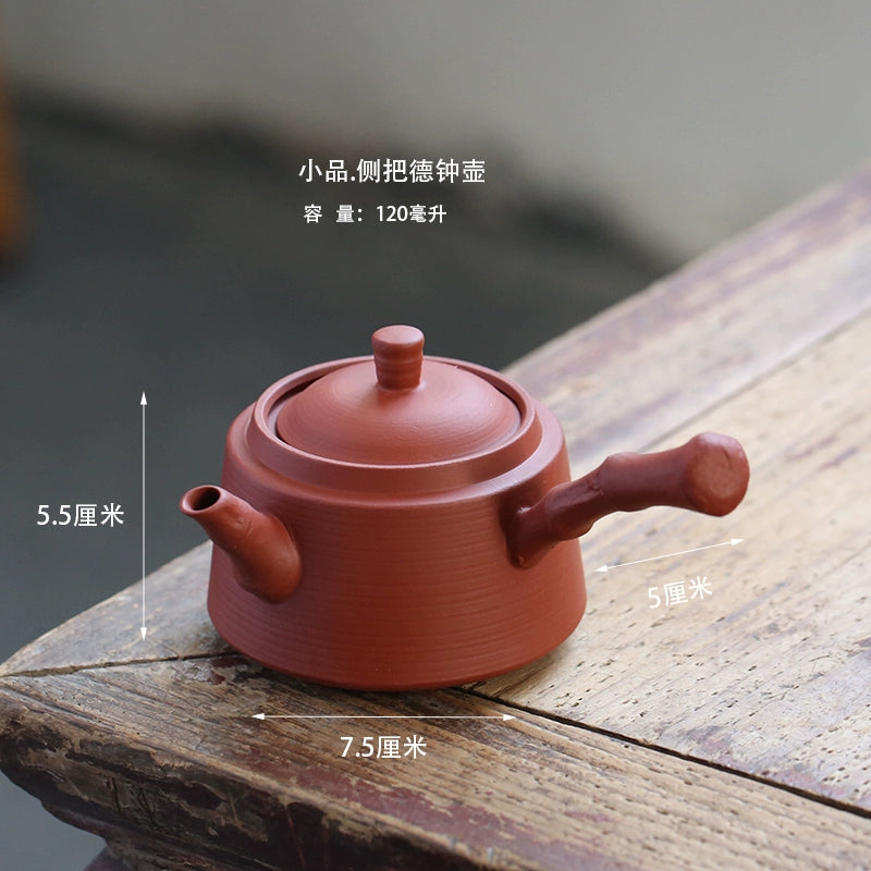 Hand-pulled kung fu teapot    side handle pot filter tea set tea maker