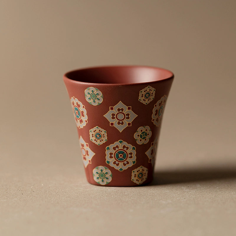 Raw ore red clay purple sand master cup kungfu tea set single tea cup household living room tea table tea cup