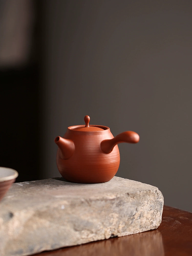 Hand-pulled kung fu teapot    side handle pot filter tea set tea maker