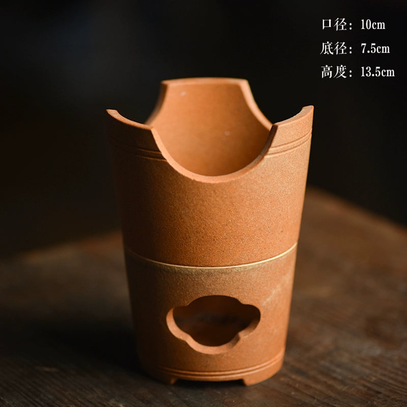 Small side handle pot white pottery teapot electric pottery stove boiling water shell