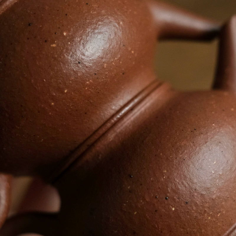 70cc coarse sand old red clay purple clay teapot Yixing raw ore handmade teapot