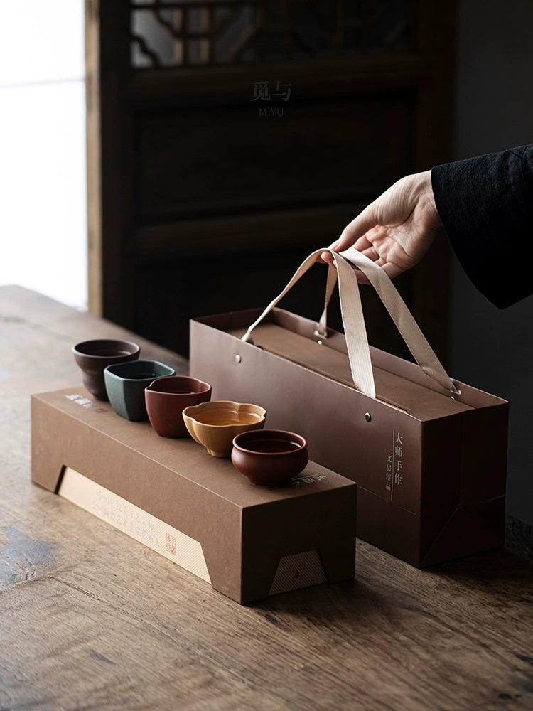 Purple sand five-fu cup master tea cup