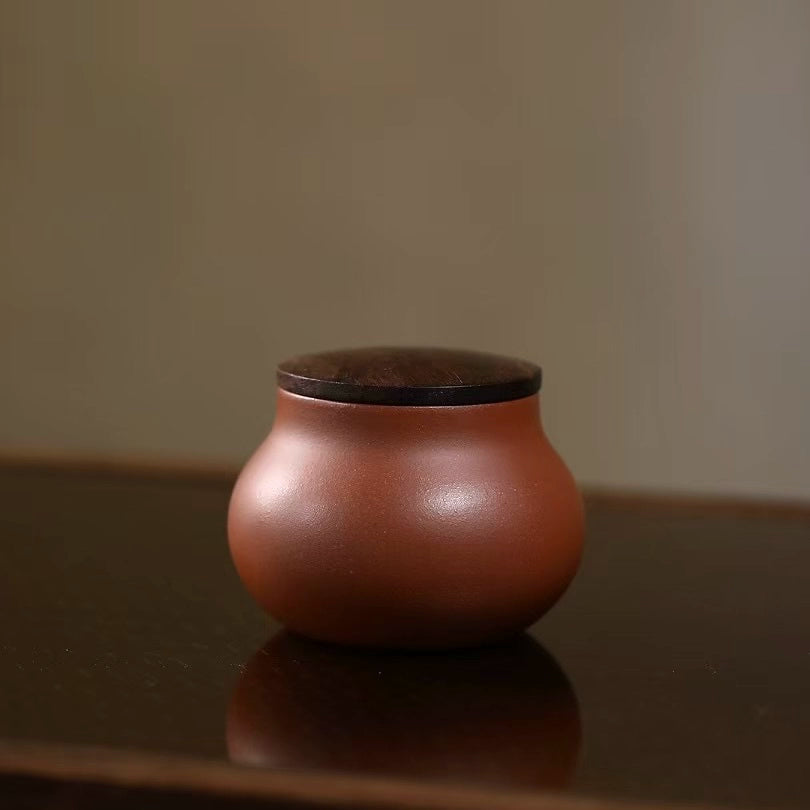 Purple sand pot set 1 pot, 2 cups, 1 tea bin business leather bag