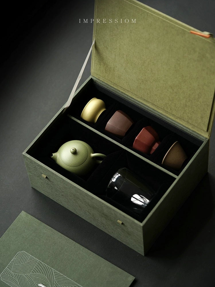 A pot of four cups a fair gift set Xi Shi/Joy/Column Foundation/Han Wa 170-220cc