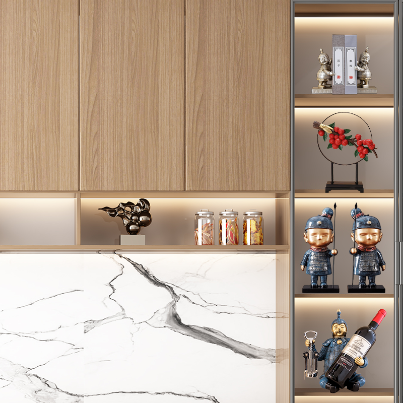 Fat terracotta warriors decoration office TV wine cabinet Wenchuang Xi'an souvenir living room porch crafts