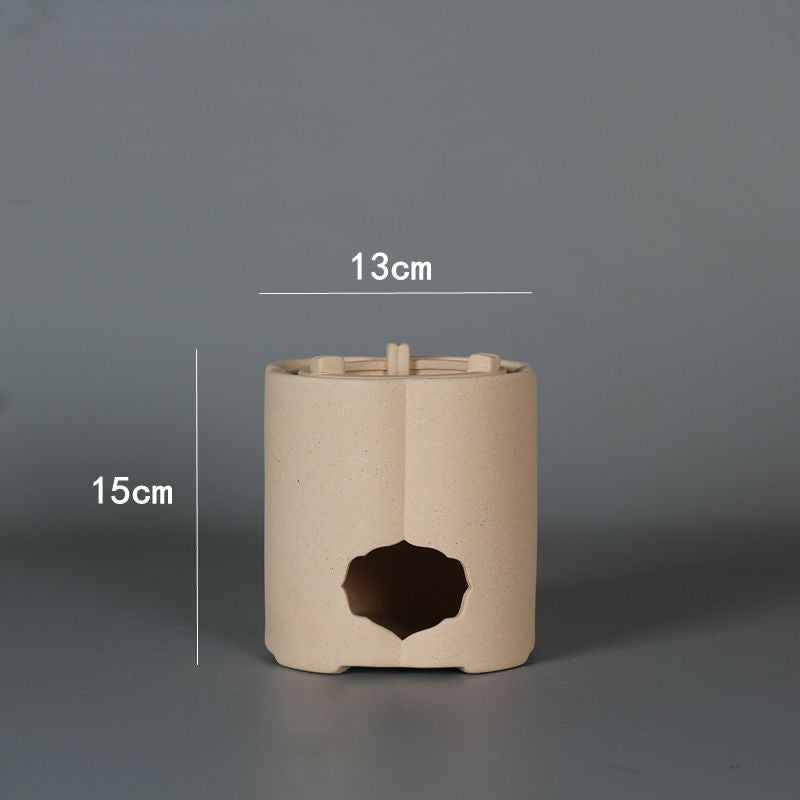 Japanese white clay handmade charcoal stove tea stove boiling water shell