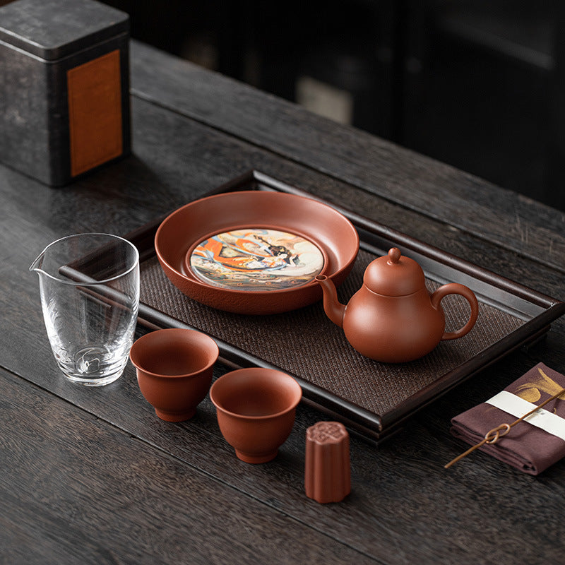 Purple clay pot tea set   Teapot Kung Fu Tea Set