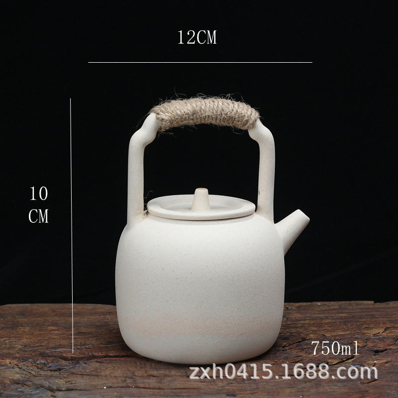 Japanese white clay handmade charcoal stove tea stove boiling water shell