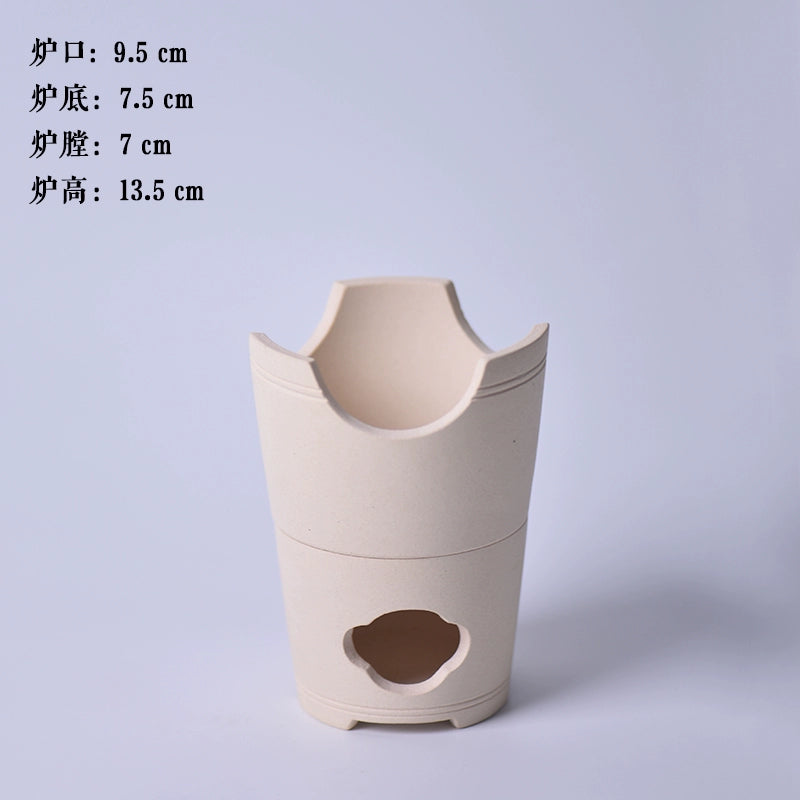 Small side handle pot white pottery teapot electric pottery stove boiling water shell