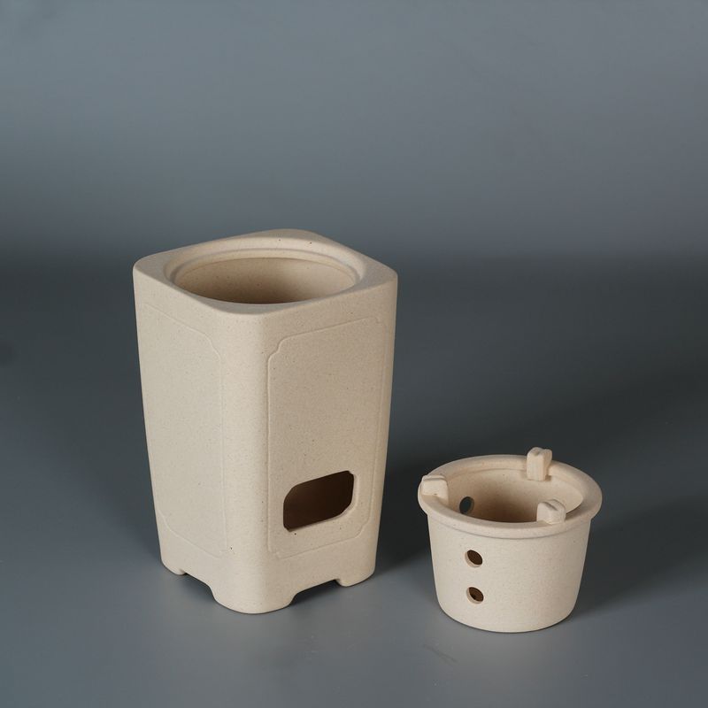 Japanese white clay handmade charcoal stove tea stove boiling water shell