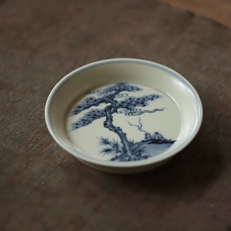 Hand-painted blue and white porcelain small-capacity ceramic tea bowl