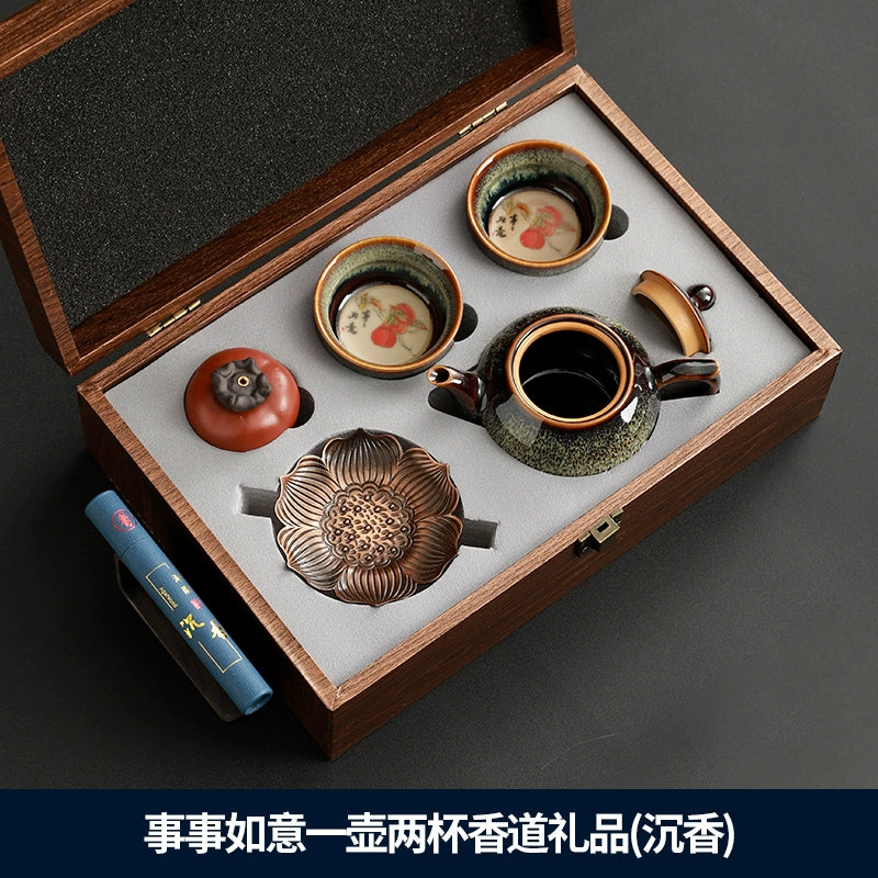 Tea sets, practical gifts, accompanying gifts, seeing guests off.