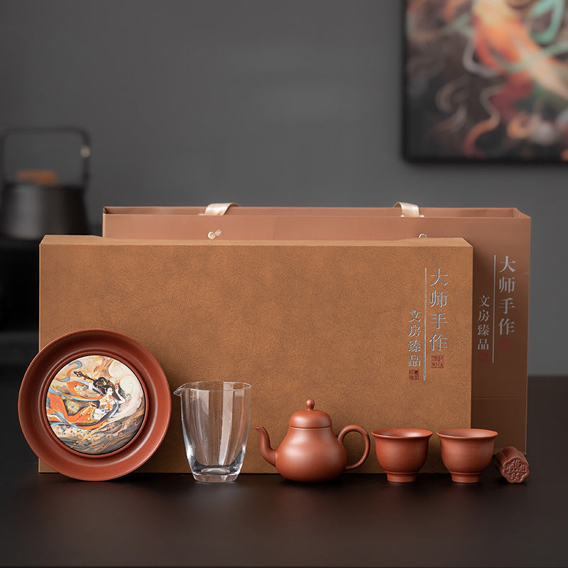 Purple clay pot tea set   Teapot Kung Fu Tea Set