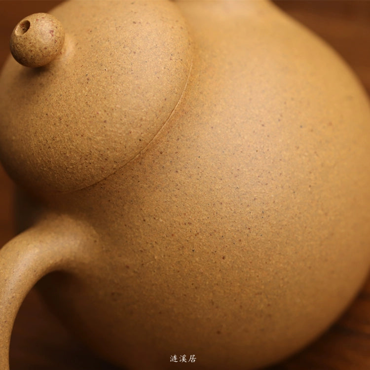 Purple clay pot mini pear water good traditional craft