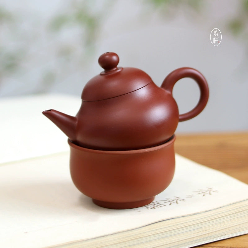 Small pear pot, pear-style pot, Chaoshan Kung Fu teapot, single pot, small Kung Fu tea set, tea Mengchen, Yixing purple sand teapot