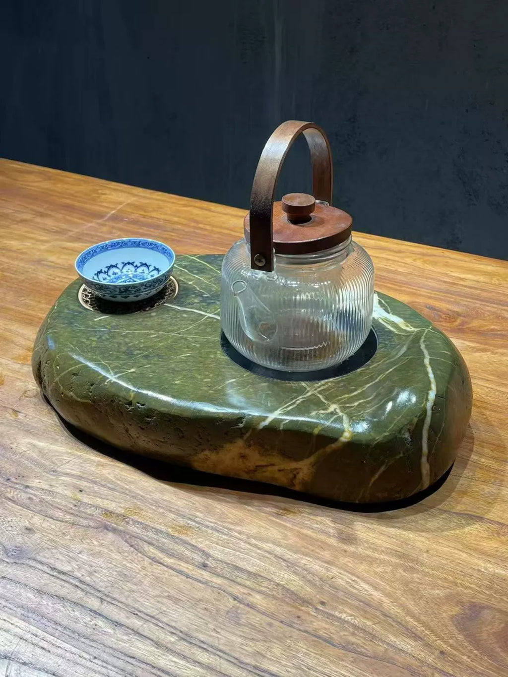 Natural Hand-Made Pebble Ceramic Electric Tea Stove – Mini Stone Tea Maker