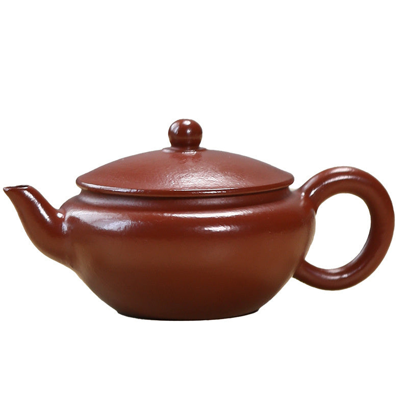 Yixing purple clay pot, a pot, a cup of tea, gift box set, small capacity 60ml kung fu teapot, vermilion flat cherry pot