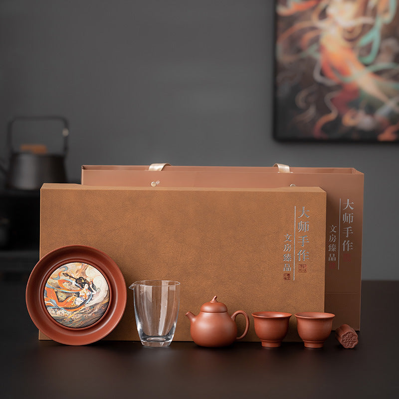 Purple clay pot tea set   Teapot Kung Fu Tea Set